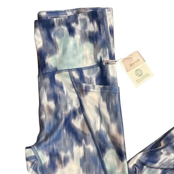 Balance Collection High Waisted Leggings Watercolor Tie Dye Blue Size Women S - Picture 14 of 16